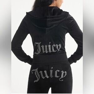 JUICY COUTURE OG Bling Womens Zip-Up Hoodie